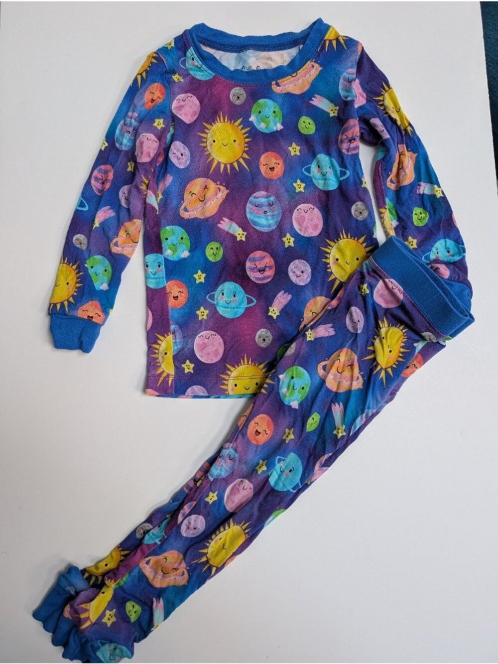 Millie Rose 2T Bamboo Planets Pajamas Set